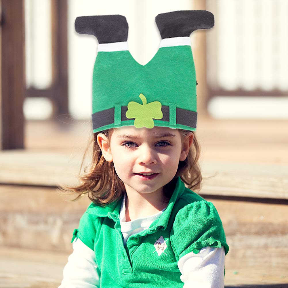 DomeStar St Patricks Day Hat, Funny Hat Novelty Green Hat Crazy Hats Patricks Pants Hat, April Fools Day Decorations