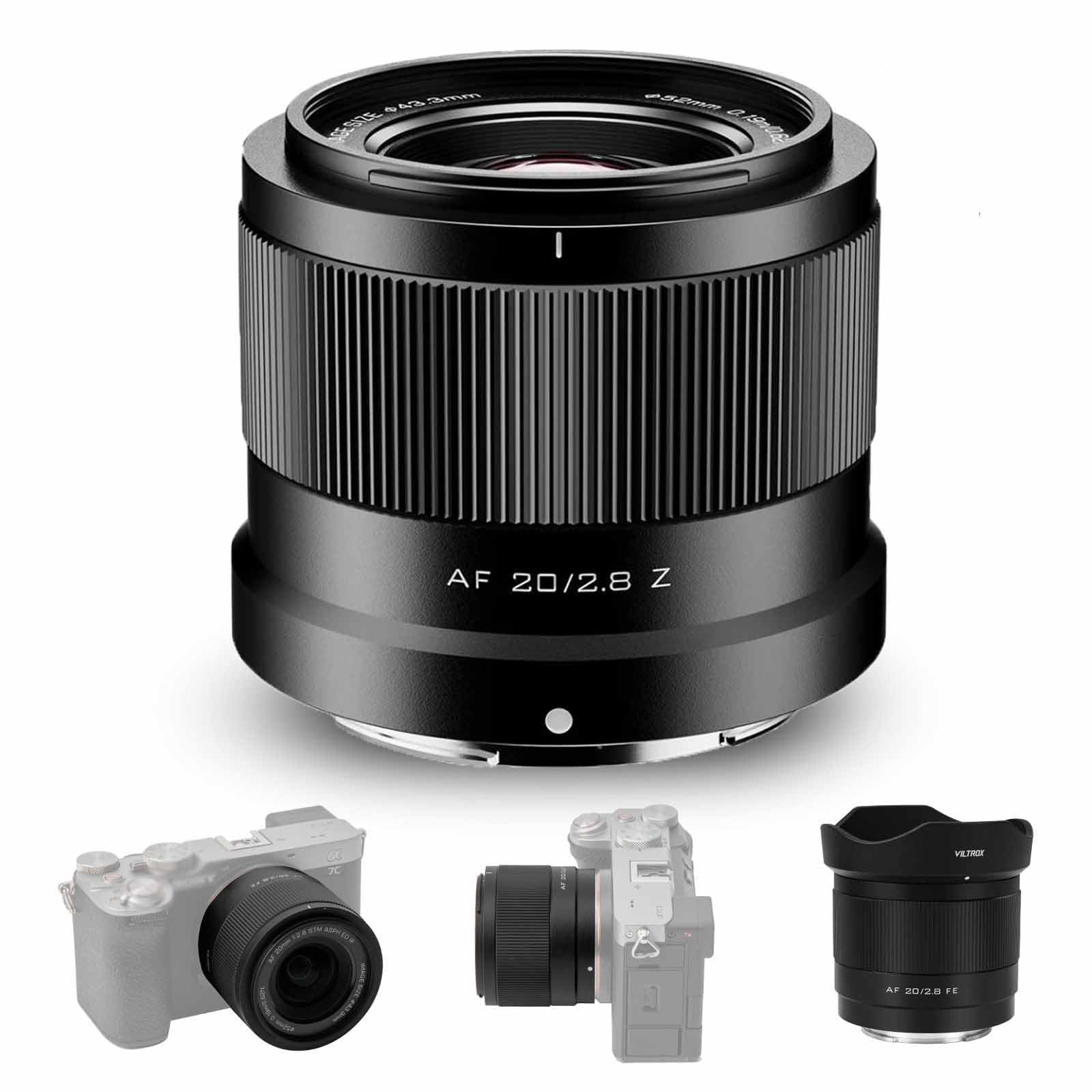Viltrox 20mm F2.8 Full-Frame Auto Focus Lens for Nikon Z, Compatible with Nikon Z-Mount Mirrorless Cameras Z5 Z6 Z7 Z6II Z7II Z9
