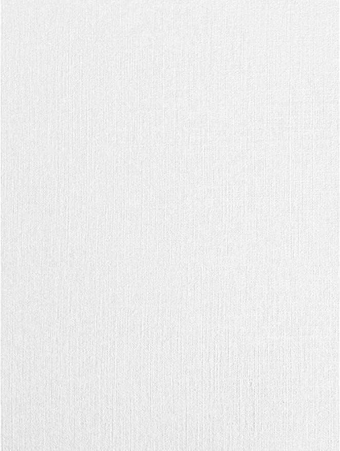 Syntego 10 Sheets 12" x 12" Scrapbook Card 290gsm Decorative Craft Card (White Linen)