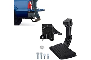 ASDJAKZP Rear Bed Step, Compatible with Toyota Tundra 2022 2023 2024, Retractable Bumper Side Tailgate Bedstep, Folding Truck