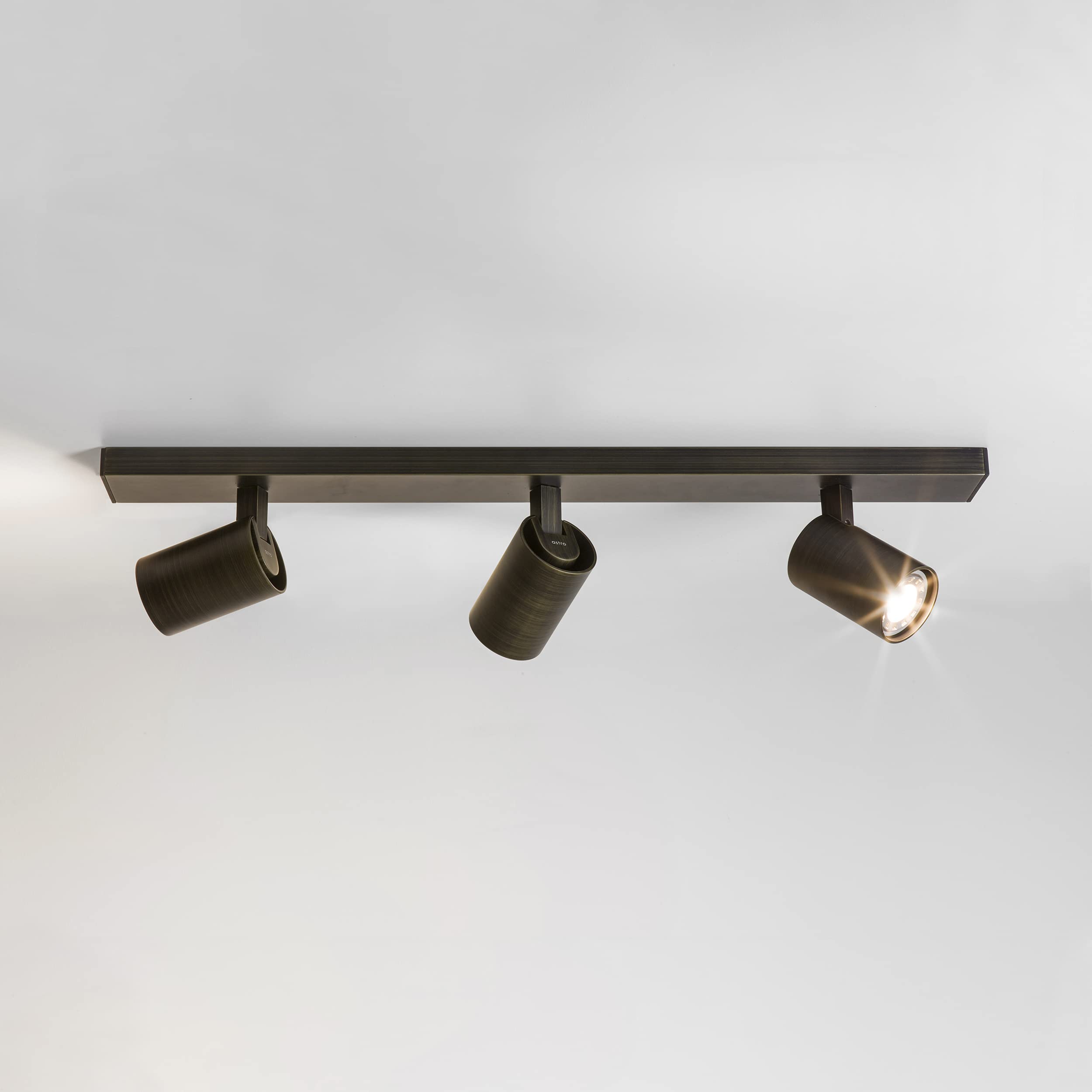 Astro Ascoli Triple Bar, Dimmable Indoor Spotlight (Bronze) GU10 - Smart Bulb Compatible, Designed in Britain - 1286006-3 Years Guarantee