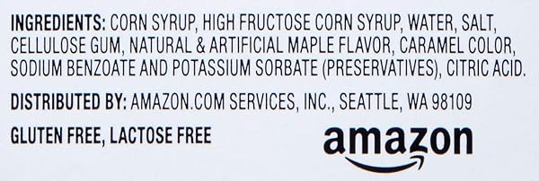 AMAZON BRAND – HAPPY BELLY PANCAKE SYRUP, ORIGINAL FLAVOR, 12 FL OZ