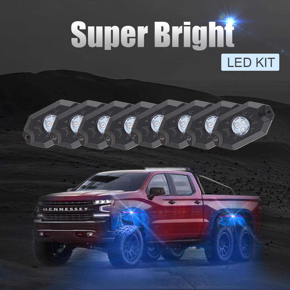Replacement Parts Lighting Rock Lights with 6 pod Lights for Jeep Off