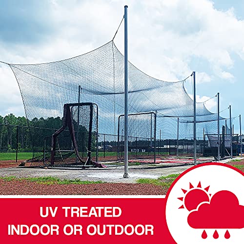 Hit Run Steal Batting Cage for Baseball and Softball. UV Treated Indoor