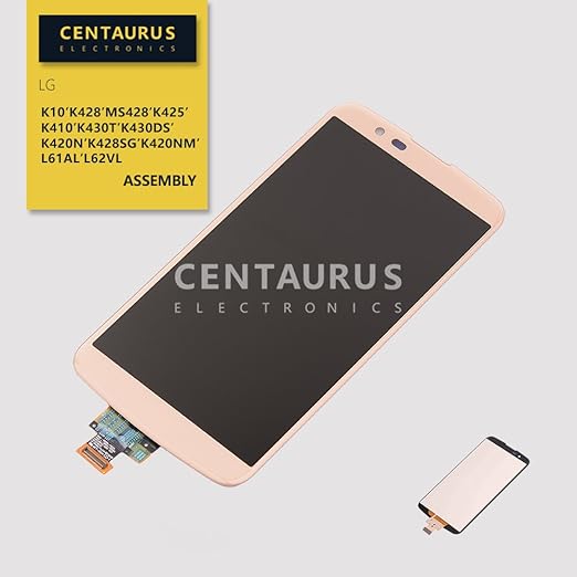 Amazon Com Assembly Replacement For Lg K Series K10 K428 K410 K430 K430ds Ms428 K430n K430dsy K420n K430t Lcd Display Touch Screen Digitizer Glass Full Replacement Part Gold