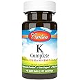 Carlson - K Complete, K1 & K2 as MK-4 & MK-7, Promotes Bone & Cardiovascular System Health, 45 Softgels