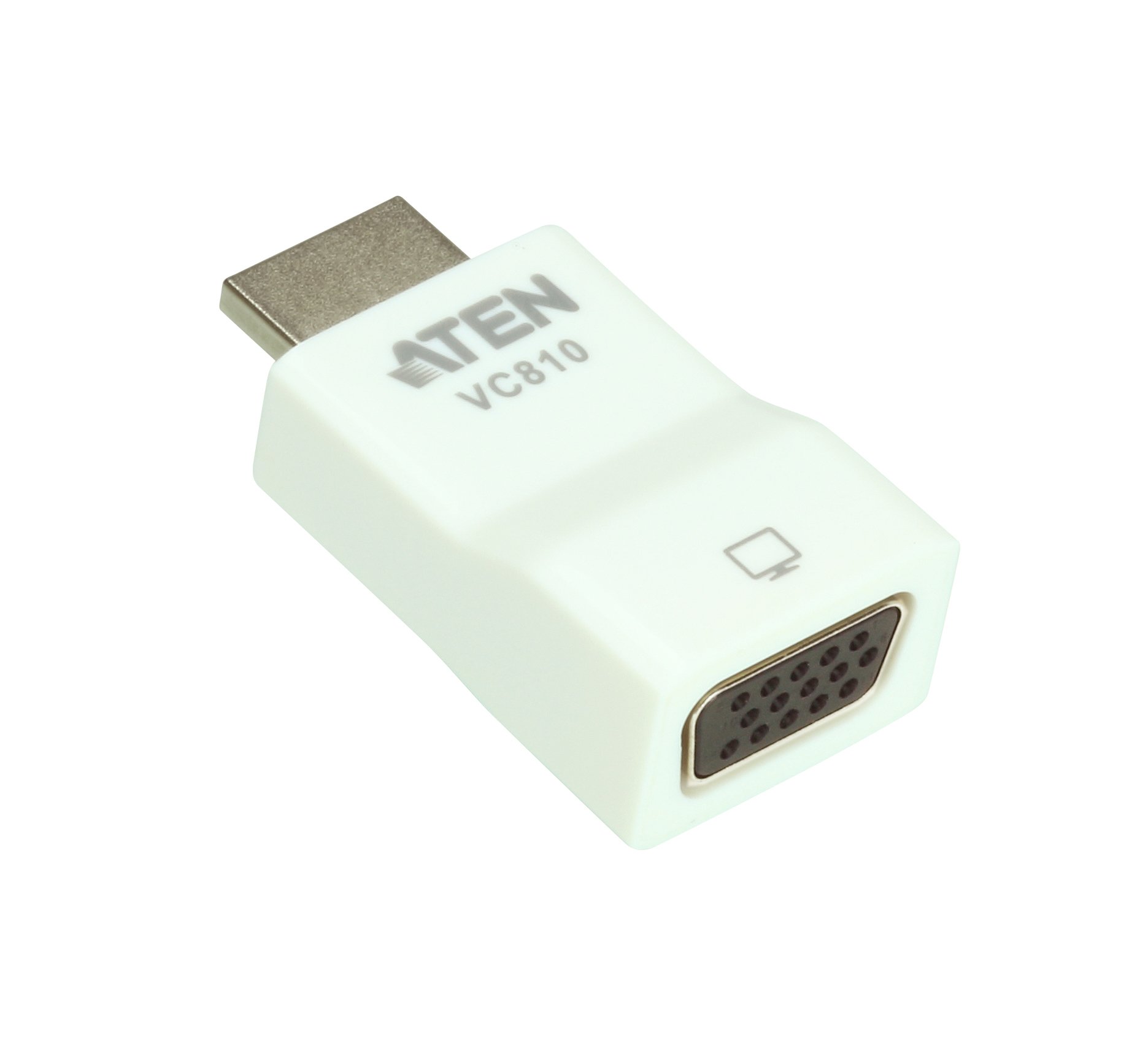ATEN HDMI To VGA converter VC810 up to 1920 x 1200, 1080p, plug and play for laptop, PC, ultrabook, projector, LCD monitor, ideal for conference room, presentation rooms, meeting rooms, UK