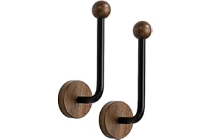 No Drill Curtain Holdbacks 2Pcs Heavy Duty Curtain Hooks Minimalist Tiebacks for Wall Drapes