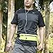 B-Land Running Belt - Water Resistant Runners Waist Pack Fanny Pack Workout Belt for Hiking - Adjustable Pouch Bag for iphone 6/7 /Plus Andriod Windows (Fluorescent Green)