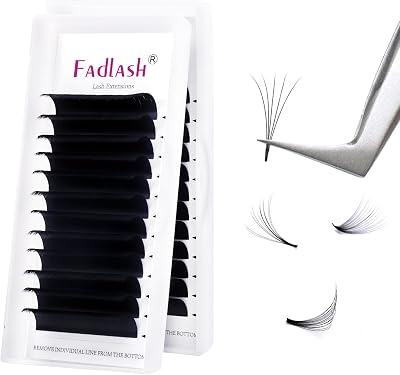 FADLASH Easy Fan Lashes DD Curl 0.05mm 15mm 12 Rows Russian Lashes
