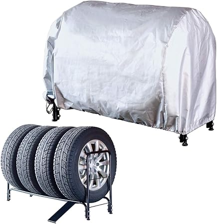 Amazon St514 スロープ付きタイヤラックレギュラーカバー付 タイヤラック カバー 車 バイク