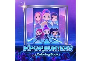 K-POP HUNTERS Coloring Book: Cute K-Pop Girls for Kids and Teens: 30 One-Sided Coloring Pages, Easy & Fun Designs for Kids Ag