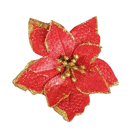 8pcspack Artificielles Fleur De Noel Décorations Sapin De