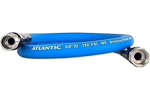 Atlantic RV Drinking Water Safe Hose 4 ft Short Garden Hose Extension: Lead, BPA, Phthalate-Free, and PVC-Free.