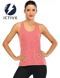 ICTIVE Womens Cross Backless Workout Tops for Women