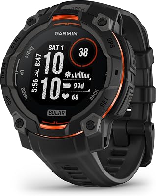 Instinct 3 Solar, 45mm, Smartwatch GPS Ultra Resistente, Black