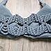 RUUHEE Women's 2 Pcs Bikini Brazilian Bottom Braided Rope Swimsuit Swimwear (L(US Size 4-6), Gray)
