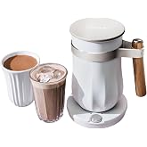 Hotel Chocolat Velvetiser Iced &amp; Hot Chocolate Maker | Chalk Edition | | Includes 1 Mug &amp; Glass | Barista Grade Hot Cocoa Machine &amp; Milk Frother for European Style Drinking Choclate , 9oz Servings