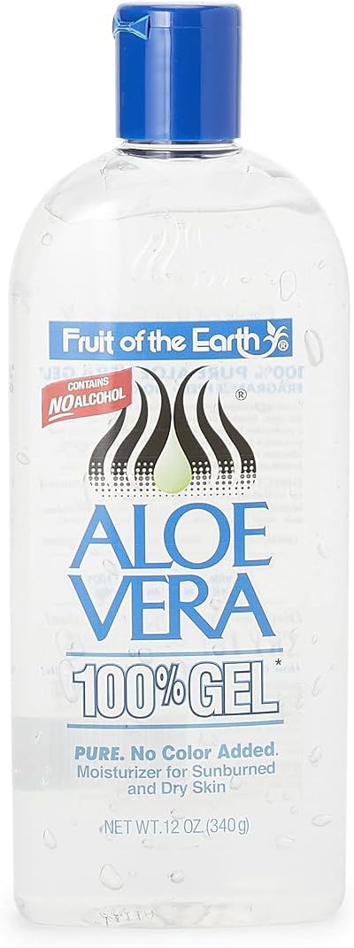 Fruit of the Earth Aloe Vera Gel 12 oz Pure Refreshing Moisturizer
