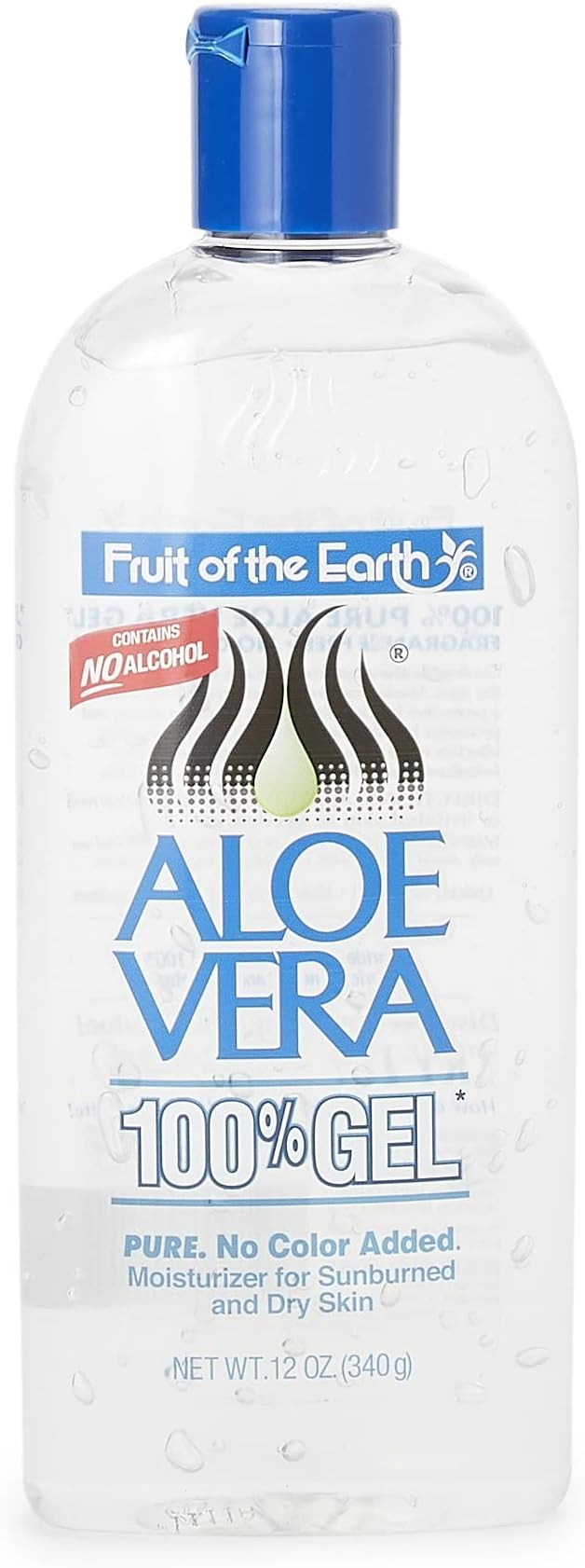 Fruit of the Earth Aloe Vera Gel 12 oz Pure Refreshing Moisturizer