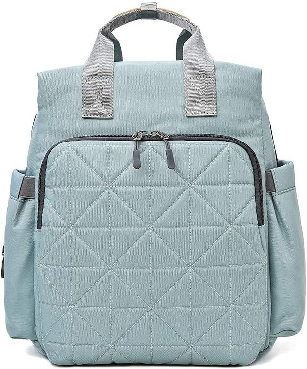 Waterproof Diaper Bag Backpack with Luggage Strap & Luggage Sleeve for Shopping, Travel (Blue)