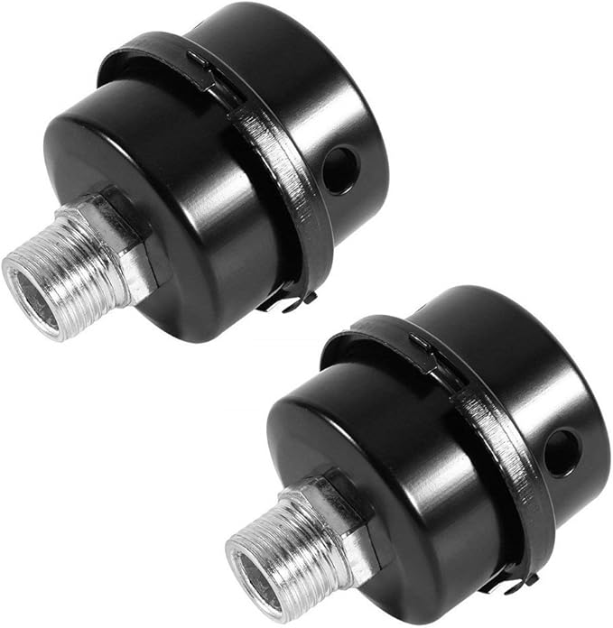2PCS Air Compressor Silencer Filter, Metal Air Compressor Intake Filter