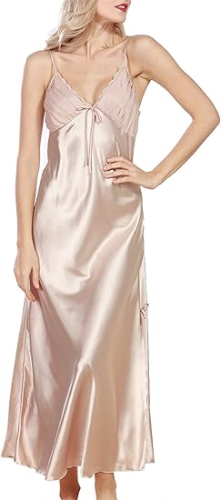 full length satin nightdress