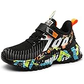 ASEKIHA Kids Shoes for Boys Girls Sneakers Sports Knitted Mesh Running Athletic Walking Gym Sports Lightweight Breathable Toddler Little Kid Big Kid
