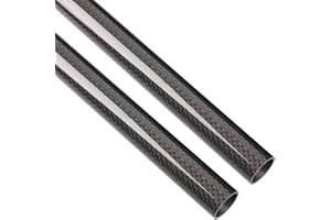 FANCYWING 500mm (19.6 inches) 16mm x 18mm x 500mm Carbon Fiber Tubes Glossy Surface 3K Roll Wrapped 100% Pure for Quadcopter Multicopter (2PCS) …