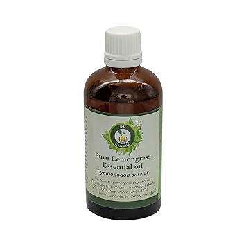R V Essential Cymbopogon Citratus Pure Lemongrass Essential Oil 100ml