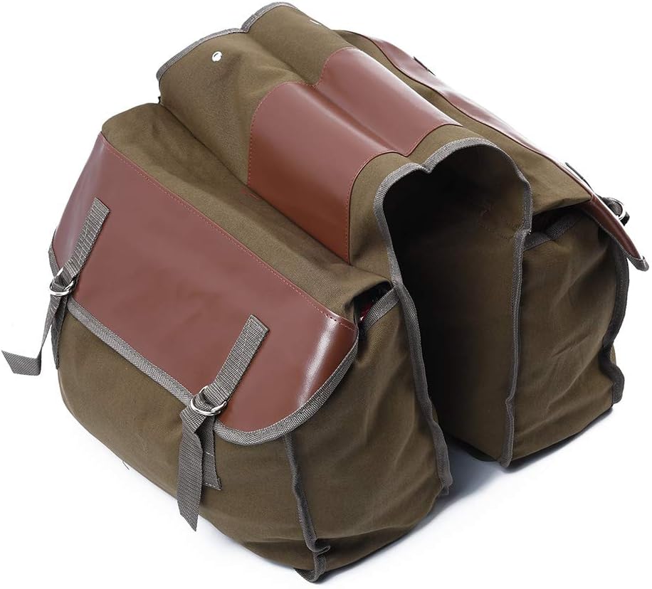 Universal Backpack Motorcycle Saddle Bag Waterproof - Carrying Rear Saddle Bag Motorcycle Seat Bag Horse Trunk - Vintage - Large Capacity