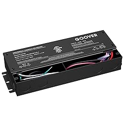 GOOVER 300W Dimmable LED Driver, 12V Triac Dimmable