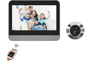 Dpofirs Door Peephole Camera with 4.3 Inch Color Monitor, 1080P 120 Degree Viewing Night Vision Peep Hole Camera, Intercom Digital Door Viewer for Apartment, Dpofirse3ifgz9p0c