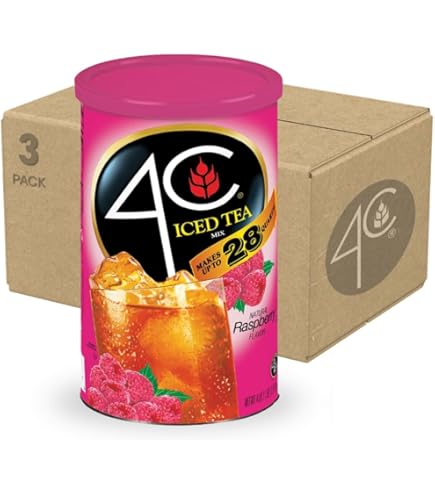 Amazon.com : 4C Powdered Drink Mix Cannisters, Peach Tea 3 Pack