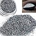 Glitter Loose Makeup Eye Shadow Dust Powder, FirstFly Shimmer Metallic Eyeshadow Silver Pigment Sparkly Party Cosmetic (Silver)