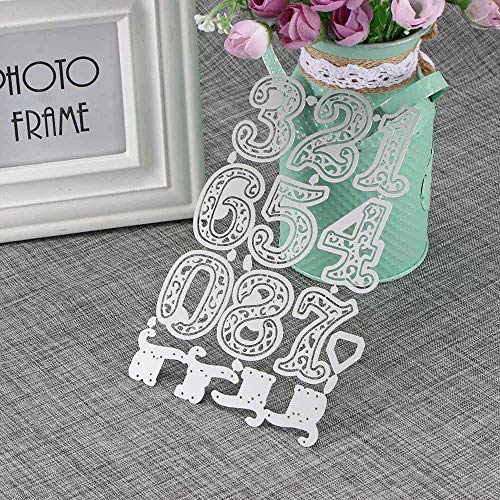 Number Metal Cutting Dies Stencil Scrapbooking Embossing Card Craft Cutting Dies Stencils
