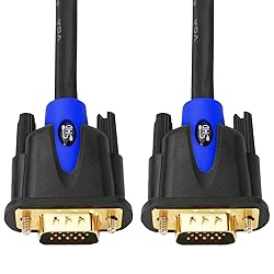 SHD VGA Cable, VGA to VGA HD15 Monitor Cable for PC