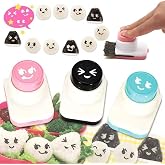 MoJyetli DIY Sushi Tool - 3Pcs Smile Face Laver Seaweed Nori Punch Series
