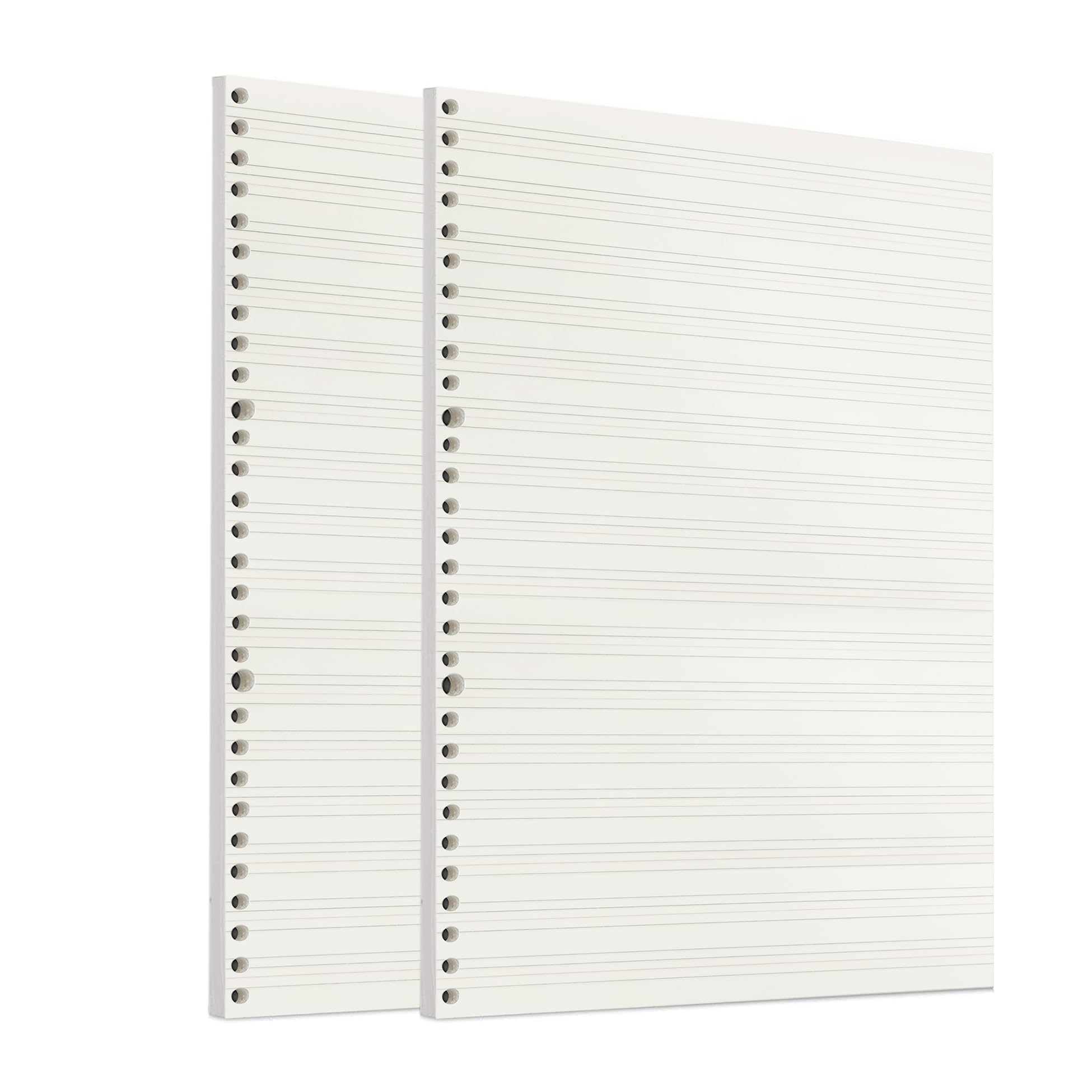 Zelten Loose Leaf Punched Paper Refills Paper for 6 Hole Binder Personal Organizer Diary Notebook Refillable Planner (Handwriting Practice Paper,A4/30 Hole)