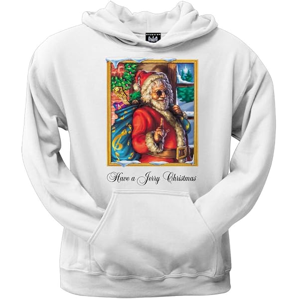 Old Glory Jerry Garcia - Christmas Pullover Hoodie - Small Red at Amazon  Men's Clothing store