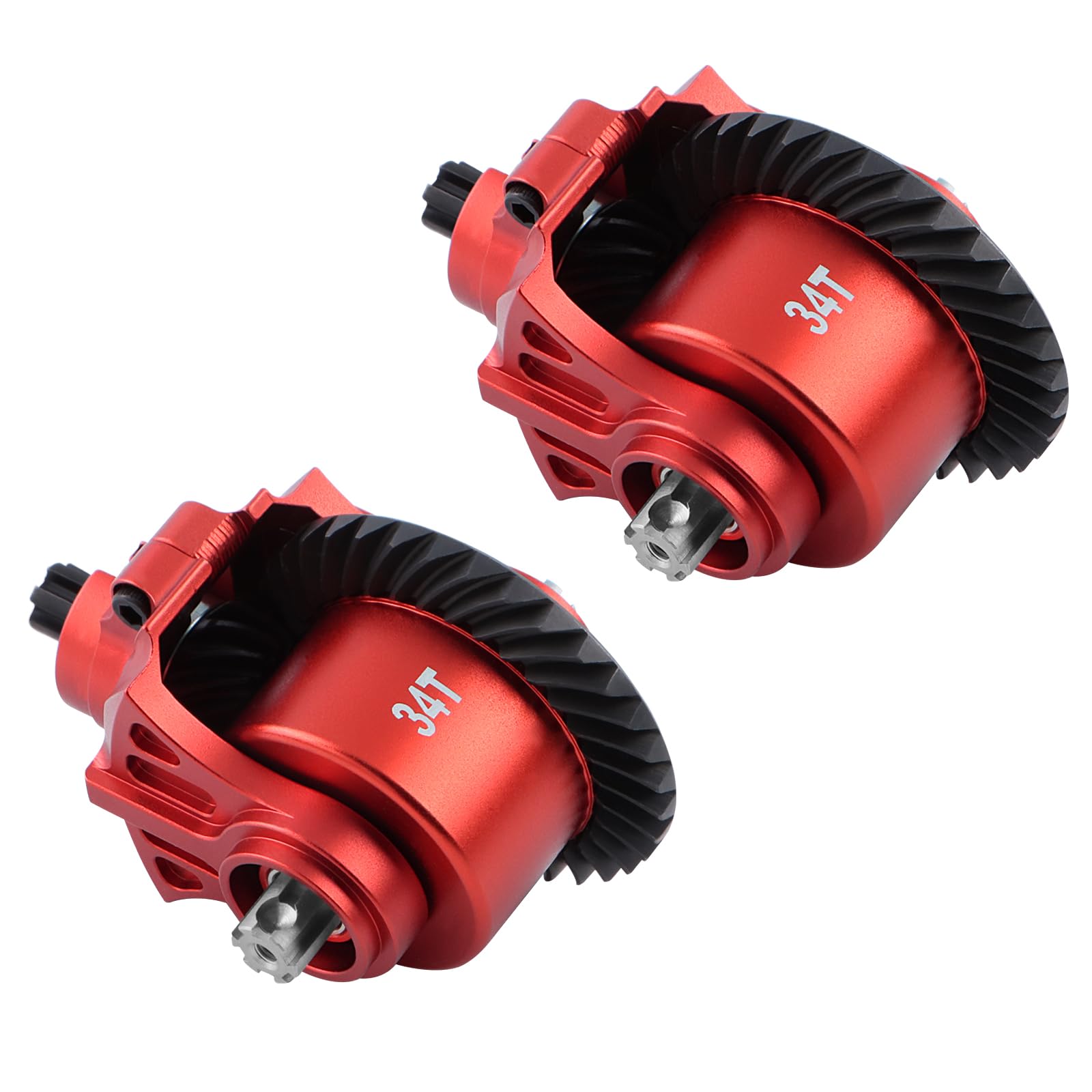 Photo 1 of GIXCEL Steel Front Rear Diff Upgrade Set, 34T Transmission Module Set Main Gear for ARRMA 1/10 Granite SENTON Big Rock VORTEKS 1/8 Infraction Typhon Vendetta 3S RC Truck Models, Replace ARA210007