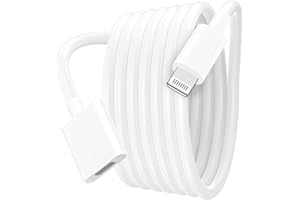 1STCHAMP Lightning Extension Cable for iPhone iPad, [MFi Certified] 6.6FT iPhone Extension Cord Cable Charging Sync Video & A