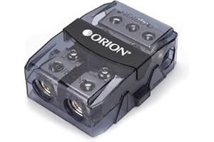 Orion XTR OWFHM30204 Power Distribution Block, Three 0/2 Gauge Input for Two 2/4 Gauge Output, Dual Mini ANL Fuse Holder for Car Audio Amplifier | Auto Parts, Automotive, Marine (100A Fuses Included)