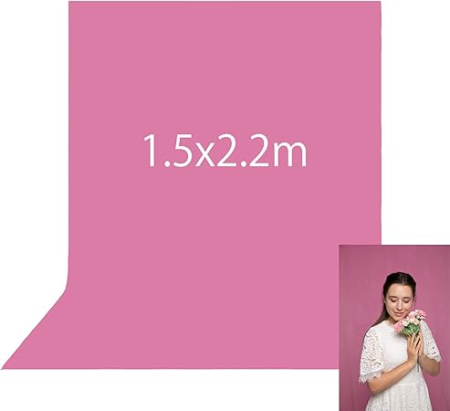 Amazon Co Jp Kate 1 5x2 2m ピンク 背景布 写真 背景 無地の色 撮影用 背景 布 カスタマイズ可能背景 家電 カメラ