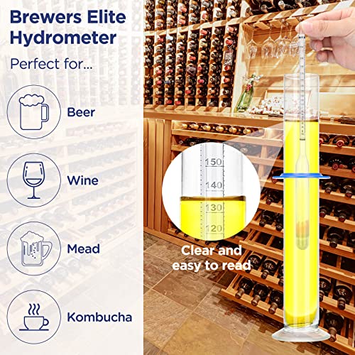 Hydrometer Alcohol Meter Test Kit Hydrometer Alcohol 0200 Proof