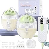 Hands Free Breast Pump K3,Portable Breastfeeding Pumps with Modes & 9 Levels,3 Fine-Tuned Rhythms,Leak-Proof & Low Noise Double Seal Flange 15-24mm