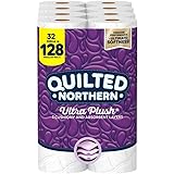 Quilted Northern Ultra Plush Toilet Paper, 32 Mega Rolls = 128 Regular Rolls, 3-Ply Bath Tissue (Packaging May Vary), 8 Count