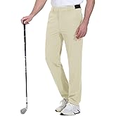 Rdruko Men's Stretch Golf Pants Quick Dry Lightweight Casual Dress Pants with Pockets