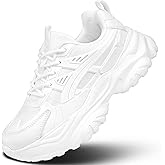 Women's Road Running Shoes Non Slip Ladies Walking Fashion Athletic Chunky Sneakers Work Gym Comfort Lightweight Mesh Soft Sole