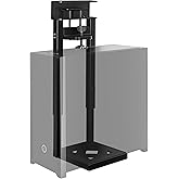 monTEK 66 LBS Heavy-Duty Ventilated Under Desk PC Mount, Adjustable No-Drill PC Mount with Protective Pads,16.1"-25.6" H, Ideal for Office Home Classroom, Black
